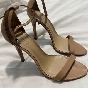 Schutz nude Cadey-Lee Heeled Sandals – Size 10.5 (Tan/Beige)